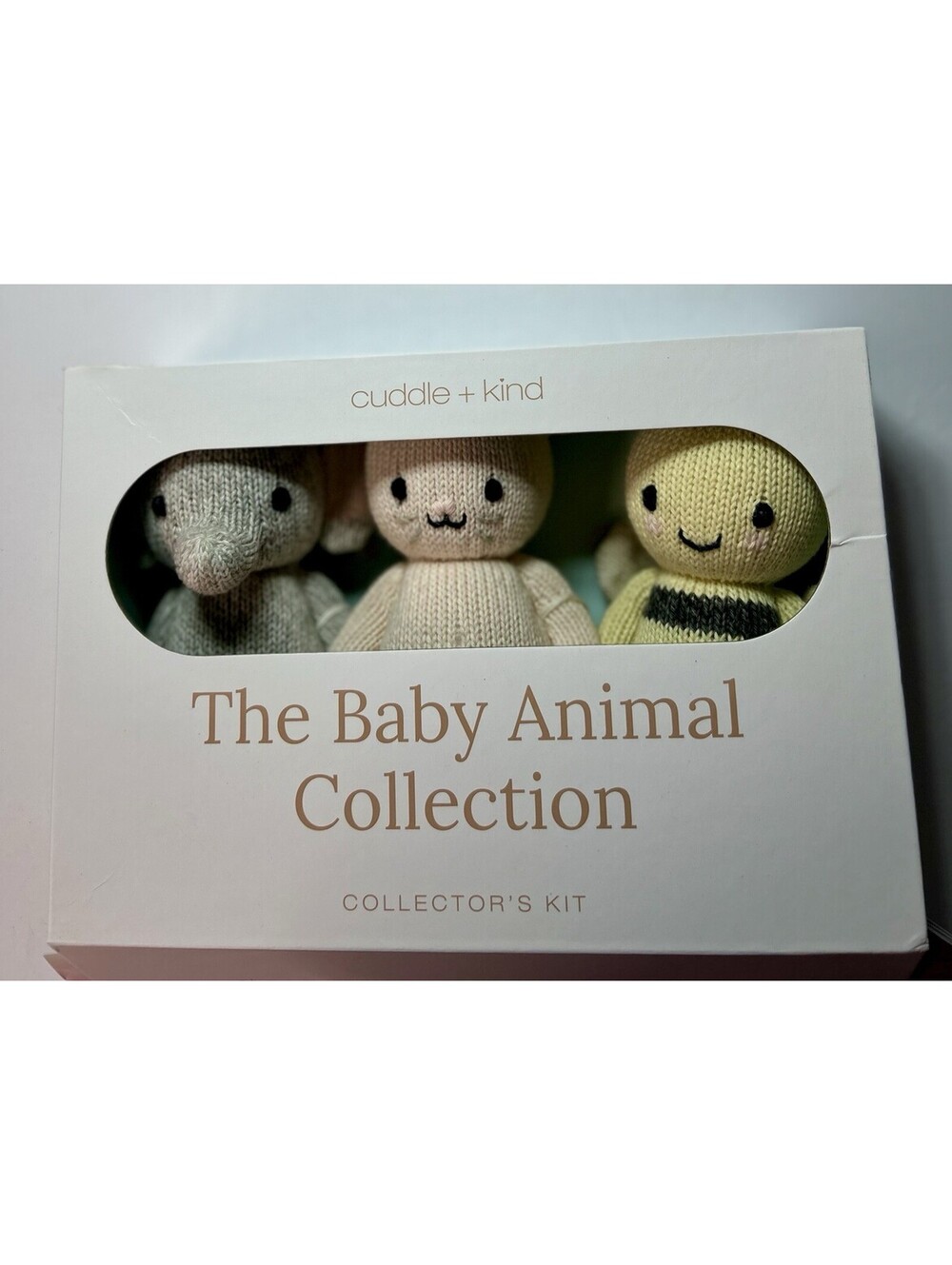 cuddle+kind Baby Animal Collection 3-Pc Plush Box Set NIB NWT Elephant Cat Bee
